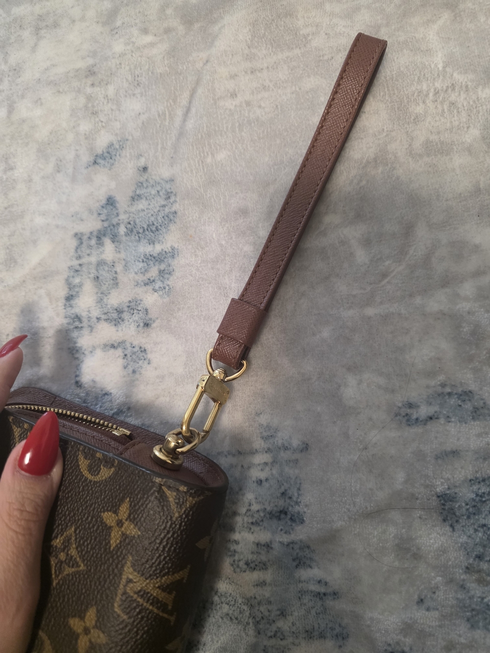 Louis Vuitton Monogram Canvas Wristlet Pouch - Brown - Picture 3 of 13